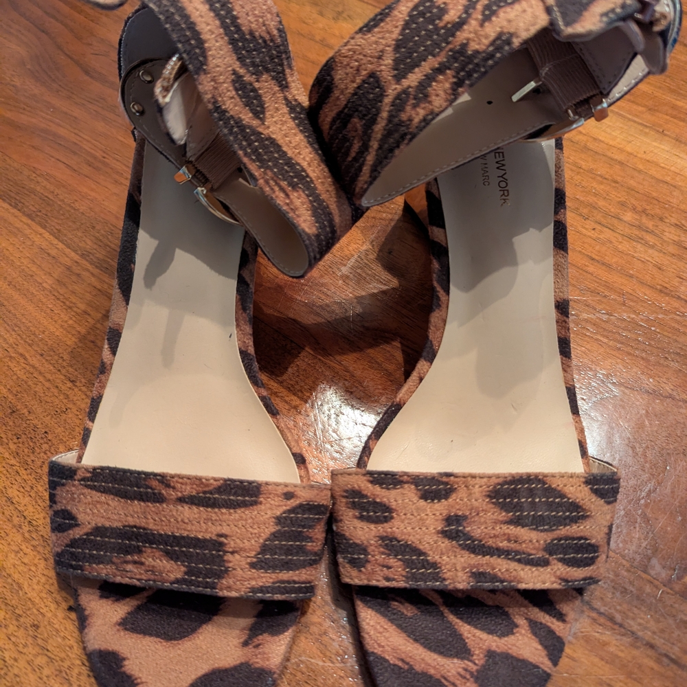 Marc New York Tan Leopard Print Heels